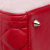 Christian Dior B Dior Red Lambskin Leather Leather Medium Tricolor Lambskin Cannage Lady Dior Italy
