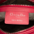 Christian Dior B Dior Pink Hot Pink Lambskin Leather Leather Medium Lambskin Cannage Lady Dior Italy