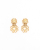 Saint Laurent Gold-tone Dangling Clip-on Earrings