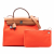 Hermès Herbag PM Canvas 1 pouch Top-handle Handbag Orange