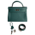 Hermès Kelly 32 Taurillon Clemence Leather Top-Handle Handbag Malachite