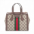 Gucci Ophidia GG Small Striped Canvas 2-Ways Tote Crossbody GG Supreme