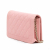 Chanel Boy Caviar Leather Quilted Wallet on Chain Crossbody Pink