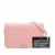Chanel Boy Caviar Leather Quilted Wallet on Chain Crossbody Pink