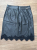 Guess Faux leather skirt decorated with lace