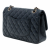 Chanel Classic Double Flap Medium Caviar Leather Matelassè Shoulder Bag Blue