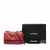 Chanel 19 Medium Lambskin Leather Matelassè Flap Handbag Red