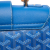 Goyard B Goyard Blue Coated Canvas Fabric Mini Goyardine Saigon Souple France