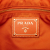 Prada B Prada Orange Nylon Fabric Saffiano Trimmed Tessuto Open Convertible Tote Italy