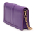 Versace B Versace Purple Dark Purple Calf Leather Greca Goddess Wallet on Chain Italy
