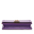 Versace B Versace Purple Dark Purple Calf Leather Greca Goddess Wallet on Chain Italy
