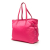 Prada B Prada Pink Hot Pink Nylon Fabric Saffiano Trimmed Tessuto Open Convertible Tote Italy