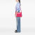 Prada B Prada Pink Hot Pink Nylon Fabric Saffiano Trimmed Tessuto Open Convertible Tote Italy