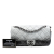 Chanel B Chanel Gray PVC Plastic Small CC Quilted Vinyl Melrose Degrade Flap Italy