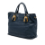 Prada B Prada Blue Navy Calf Leather Soft skin Open Convertible Shopping Tote Turkey