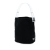 Prada B Prada Black Nylon Fabric Tessuto Acrylic Handle Bag Italy