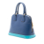 Prada B Prada Blue Dark Blue Saffiano Leather Bicolor Lux Promenade Dome Handbag Italy