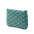 Goyard AB Goyard Green Coated Canvas Fabric Mini Goyardine Senat Pochette France