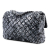 Chanel B Chanel Black Lambskin Leather Leather Medium CC Quilted Lambskin Sequin Single Flap Italy