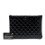Chanel AB Chanel Black Patent Leather Leather Medium Quilted Patent Double Stitch O Case Clutch Italy