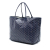 Goyard B Goyard Blue Coated Canvas Fabric Goyardine Saint Louis GM France