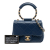 Chanel B Chanel Blue Navy Lambskin Leather Leather Mini Quilted Lambskin In The Loop Flap Italy