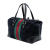 Gucci B Gucci Black Velvet Fabric Horsebit Web Treasure Boston Bag Italy