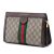 Gucci AB Gucci Brown Beige Coated Canvas Fabric Small GG Supreme Web Ophidia Chain Crossbody Italy