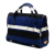 Prada B Prada Blue with Black Canvas Fabric Canapa Pattina Satchel Italy