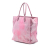 Balenciaga B Balenciaga Pink Calf Leather Metallic Papier A5 Tote Italy