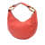Gucci AB Gucci Red Calf Leather Pebbled skin Bamboo Ring Hobo Italy