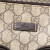 Gucci AB Gucci Brown Beige Coated Canvas Fabric GG Supreme Double Pocket Crossbody Italy