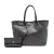 Goyard AB Goyard Black Coated Canvas Fabric Goyardine Saint Louis PM France