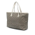 Gucci AB Gucci Brown Beige with White Coated Canvas Fabric GG Supreme Tote Italy