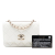 Chanel AB Chanel White Lambskin Leather Leather Mini Quilted Lambskin Trendy CC Wallet On Chain Italy