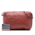 Bottega Veneta B Bottega Veneta Red Indian Red Nappa Leather Leather Large Nappa Intrecciato Nodini Crossbody Italy