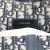 Christian Dior B Dior Blue Canvas Fabric Oblique Saddle Bag Italy