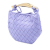 Bottega Veneta AB Bottega Veneta Purple Lambskin Leather Leather Baby Lambskin Intrecciato Sardine Italy