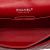 Chanel AB Chanel Red Lambskin Leather Leather Medium Classic Lambskin Double Flap France