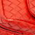 Bottega Veneta B Bottega Veneta Red Calf Leather Intrecciato Chain Flap Crossbody Italy