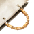 Gucci B Gucci Gold Calf Leather Medium skin Bamboo Shopper Satchel Italy