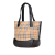 Burberry B Burberry Brown Beige Canvas Fabric Haymarket Check Handbag United Kingdom