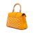 Goyard B Goyard Yellow Coated Canvas Fabric Mini Goyardine Saigon Souple France
