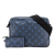 Louis Vuitton B Louis Vuitton Blue Navy Calf Leather Monogram Shadow Duo Messenger France