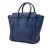 Celine B Celine Blue Calf Leather Micro skin Luggage Tote Italy
