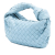 Bottega Veneta AB Bottega Veneta Blue Light Blue Nappa Leather Leather Mini Nappa Intrecciato Jodie Italy