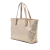 Gucci AB Gucci Gold Coated Canvas Fabric Medium GG Imprime Tote Italy