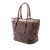 Burberry B Burberry Brown Calf Leather Medium House Check Trimmed Salisbury Tote Italy