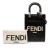 Fendi AB Fendi Black Calf Leather Mini Sunshine Shopper Tote Italy