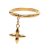 Louis Vuitton B Louis Vuitton Gold Gold Plated Metal Louisette Signature Ring Italy